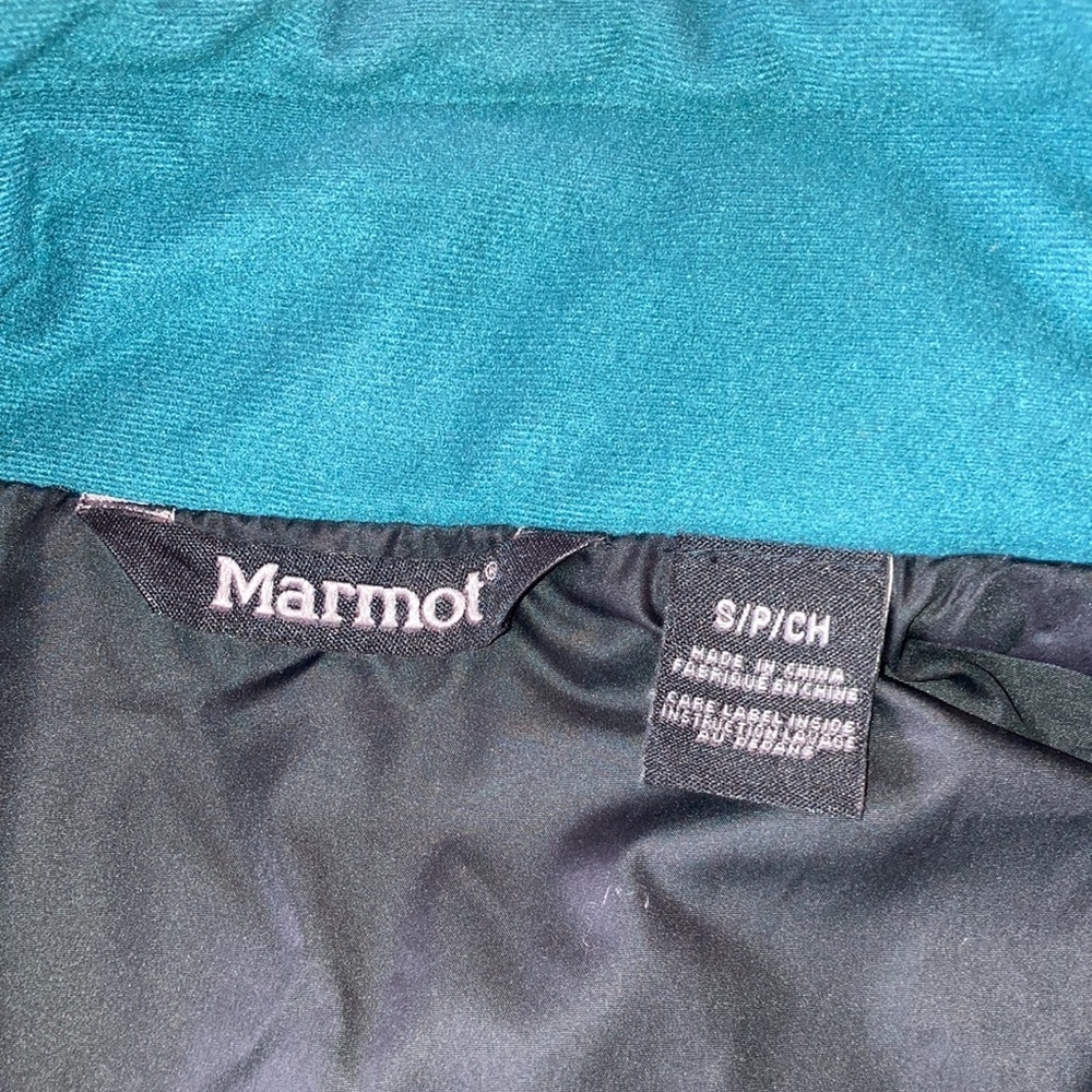 Marmot Teal Green Quilted Full Zip Puffer Lightweight Vest Women’s S Hiking - Picture 5 of 12